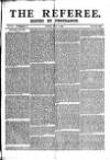 The Referee Sunday 19 July 1885 Page 1