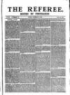 The Referee Sunday 29 November 1885 Page 1