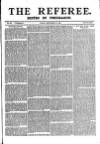 The Referee Sunday 15 September 1889 Page 1