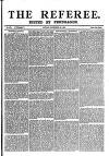 The Referee Sunday 30 November 1890 Page 1