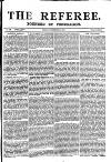 The Referee Sunday 29 November 1891 Page 1
