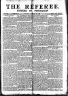 The Referee Sunday 29 January 1899 Page 1
