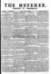 The Referee Sunday 22 July 1900 Page 1