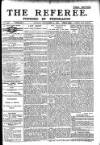 The Referee Sunday 01 September 1907 Page 1