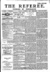 The Referee Sunday 01 November 1908 Page 1