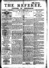 The Referee Sunday 03 November 1912 Page 1