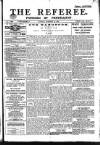 The Referee Sunday 12 January 1913 Page 1