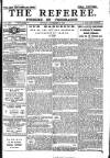 The Referee Sunday 09 November 1913 Page 1