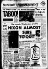 Sunday Independent (Dublin) Sunday 12 May 1974 Page 1