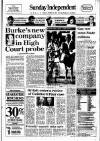 Sunday Independent (Dublin) Sunday 12 October 1986 Page 1
