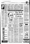 Sunday Independent (Dublin) Sunday 16 November 1986 Page 10