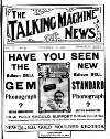 Talking Machine News Thursday 01 November 1906 Page 1