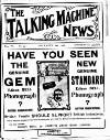 Talking Machine News Saturday 01 December 1906 Page 1