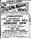 Talking Machine News Saturday 15 December 1906 Page 1