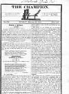 Champion (London) Sunday 13 February 1820 Page 1