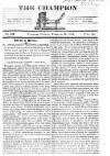 Champion (London) Saturday 10 February 1821 Page 1