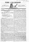 Champion (London) Saturday 17 March 1821 Page 1