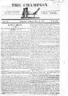 Champion (London) Saturday 19 May 1821 Page 1