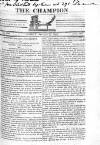 Champion (London) Sunday 27 January 1822 Page 1