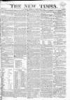 New Times (London) Monday 24 January 1820 Page 1