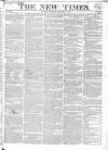 New Times (London) Monday 08 January 1821 Page 1