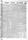 New Times (London) Saturday 30 November 1822 Page 1