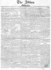 Albion and the Star Saturday 29 October 1831 Page 1