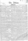 Albion and the Star Wednesday 14 December 1831 Page 1