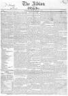 Albion and the Star Wednesday 11 January 1832 Page 1