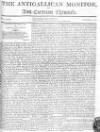 Anti-Gallican Monitor Sunday 15 November 1812 Page 1