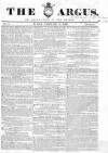 Argus, or, Broad-sheet of the Empire Sunday 17 February 1839 Page 1