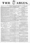 Argus, or, Broad-sheet of the Empire Sunday 24 February 1839 Page 1