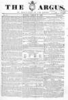 Argus, or, Broad-sheet of the Empire Sunday 17 March 1839 Page 1
