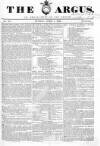 Argus, or, Broad-sheet of the Empire Sunday 07 April 1839 Page 1