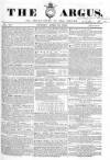 Argus, or, Broad-sheet of the Empire Sunday 28 April 1839 Page 1