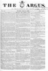 Argus, or, Broad-sheet of the Empire Sunday 12 May 1839 Page 1