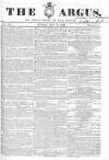 Argus, or, Broad-sheet of the Empire Sunday 19 May 1839 Page 1