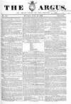Argus, or, Broad-sheet of the Empire Sunday 28 July 1839 Page 1