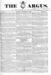 Argus, or, Broad-sheet of the Empire Sunday 06 October 1839 Page 1
