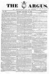 Argus, or, Broad-sheet of the Empire Sunday 12 January 1840 Page 1