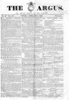 Argus, or, Broad-sheet of the Empire Sunday 02 February 1840 Page 1