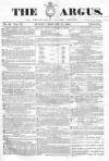 Argus, or, Broad-sheet of the Empire Sunday 23 February 1840 Page 1