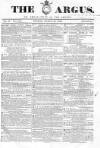 Argus, or, Broad-sheet of the Empire Sunday 29 March 1840 Page 1