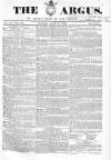 Argus, or, Broad-sheet of the Empire Sunday 14 June 1840 Page 1