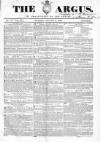 Argus, or, Broad-sheet of the Empire Sunday 02 August 1840 Page 1