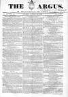 Argus, or, Broad-sheet of the Empire Sunday 16 August 1840 Page 1
