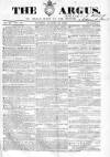 Argus, or, Broad-sheet of the Empire Sunday 30 August 1840 Page 1