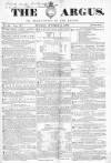 Argus, or, Broad-sheet of the Empire Sunday 04 October 1840 Page 1