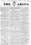 Argus, or, Broad-sheet of the Empire Sunday 08 November 1840 Page 1