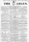 Argus, or, Broad-sheet of the Empire Sunday 06 December 1840 Page 1